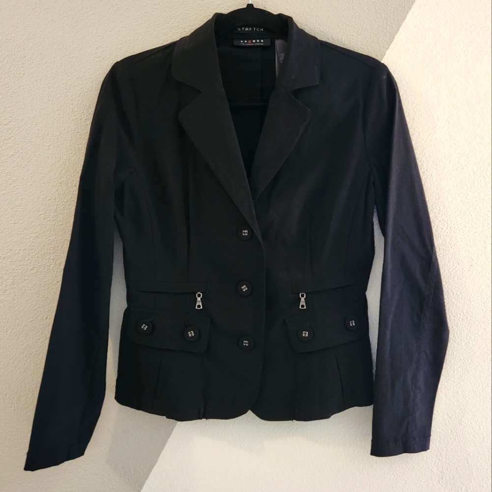 Axcess Liz Claiborne stretch hardware blazer 4